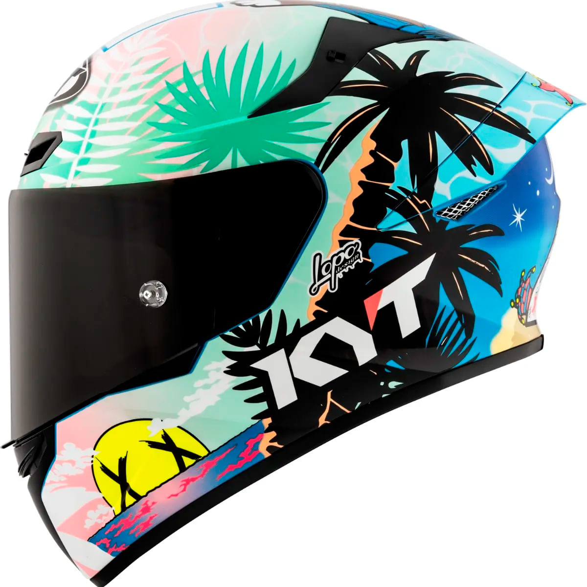 Capacete KYT TT Course Riccardo Rossi Barcelona