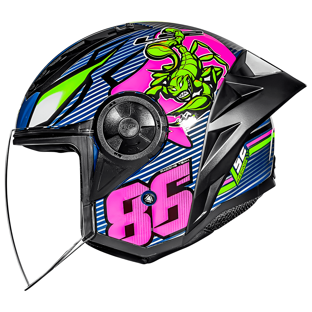 Capacete LS2 OF616 S Airflow 2 Sting Azul