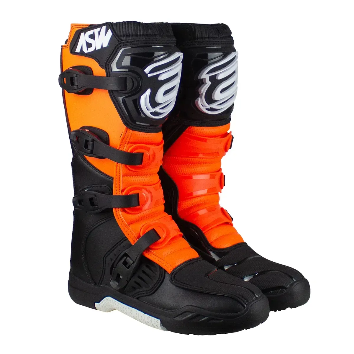 Bota ASW Image Enduro Preto Laranja Branco 42/43