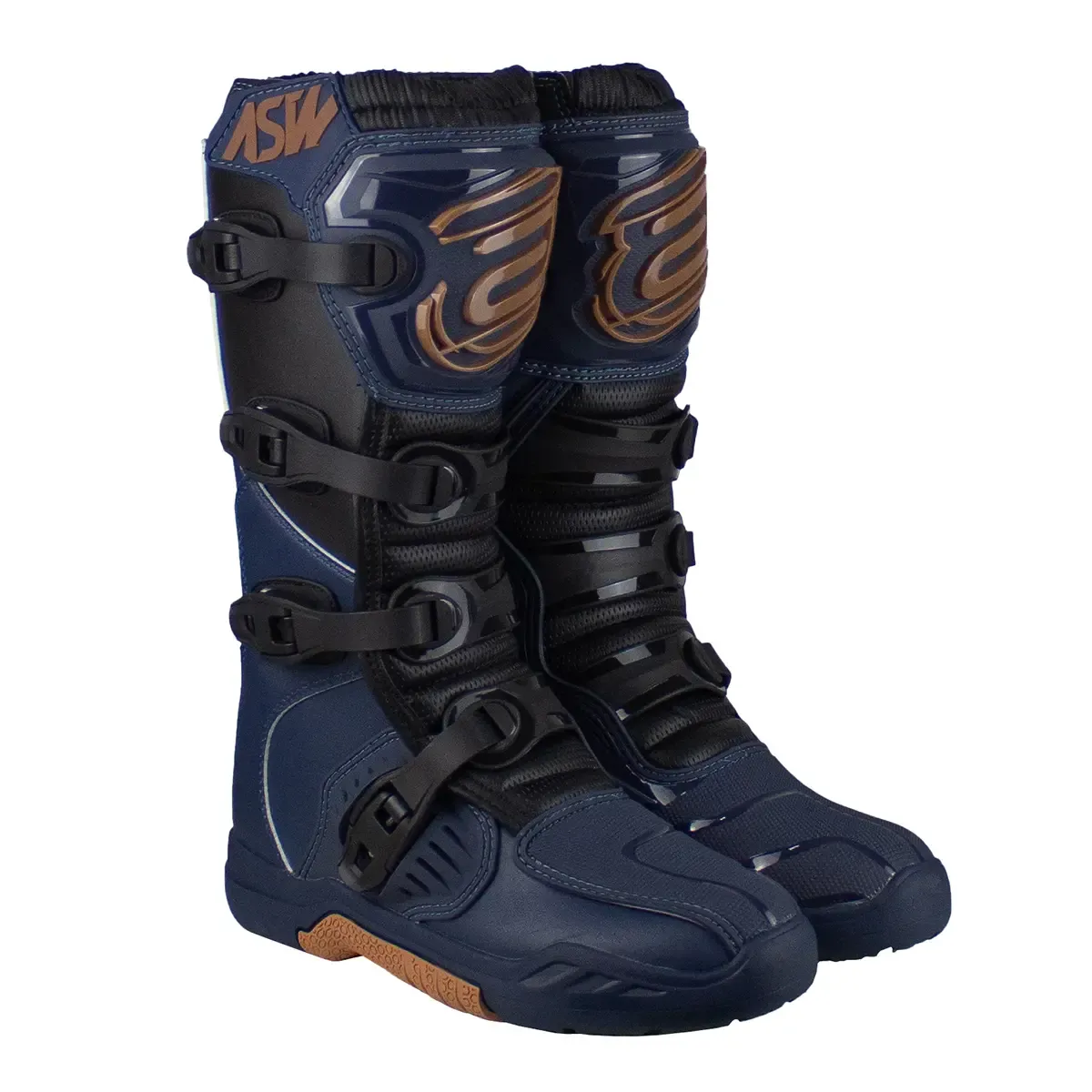 Bota ASW Image Enduro Marinho Preto Marrom 42/43